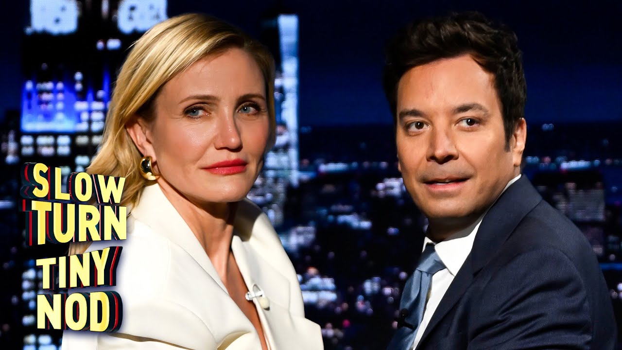 Slow Turn, Tiny Nod with Cameron Diaz | The Tonight Show Starring Jimmy Fallon