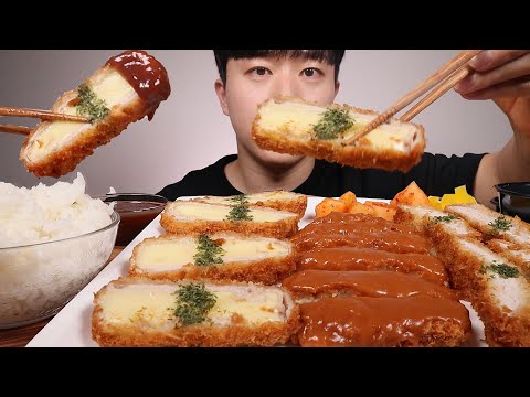 촉촉하고 바삭한 돈까스 먹방ㆍ치즈카츠 로스카츠 경양카츠 ASMR MUKBANG <strong>Cheese</strong> Pork cutlet Eating <strong>Show</strong>