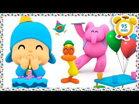 🎂 POCOYO in ENGLISH - A Secret Birthday Party for Pocoyo [95 min] Full Episodes |VIDEOS and CARTOONS