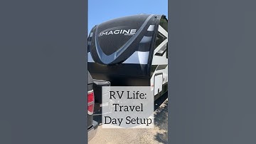 RV Life: Travel Day Setup #rvlife #fulltimerv #rvtravel #shorts