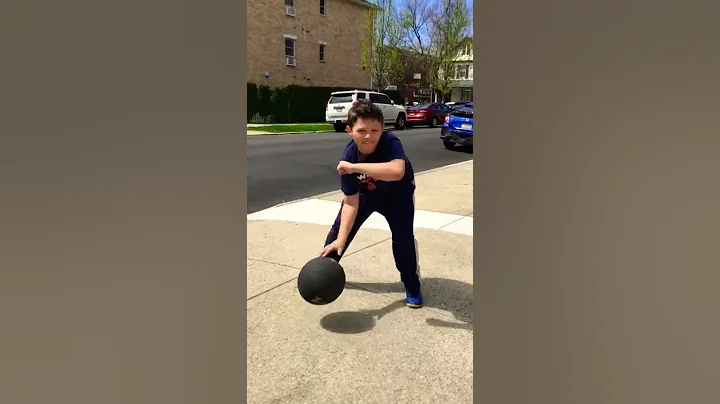 Dribbling basics with my helper Santino