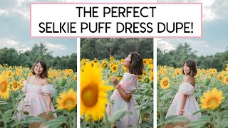 EXACT Selkie Puff Dress Dupe for $23!! Try On and Review!