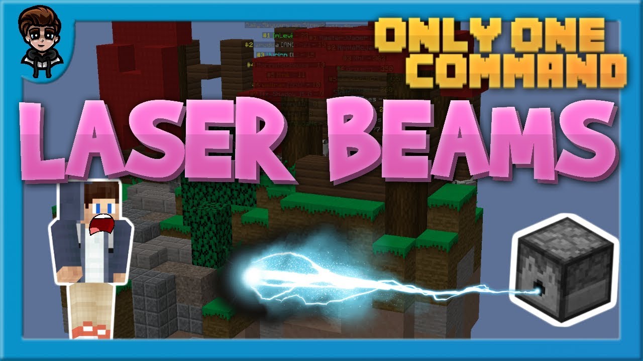Minecraft 1 16 Laser Beams In One Command Or Data Pack Youtube