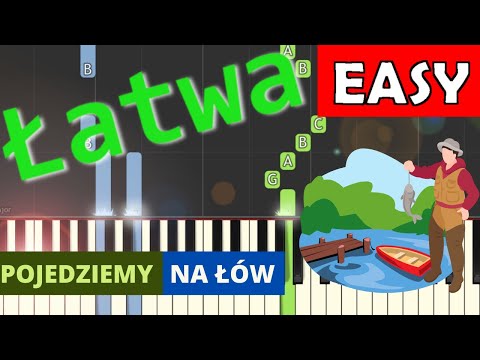 🎹 Pojedziemy na łów - Piano Tutorial (łatwa wersja) 🎵 NUTY W OPISIE 🎼