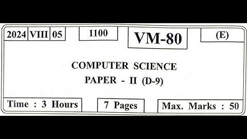 XII HSC JULY2024 Computer Science-II Question Paper Solution #hsc #computerscience #maharashtraboard