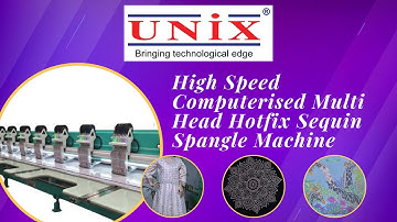 UNIX Multi Head Hotfix Sequin Spangle Machine | 10 Head | High Speed 1000RPM | Unix - Promaker
