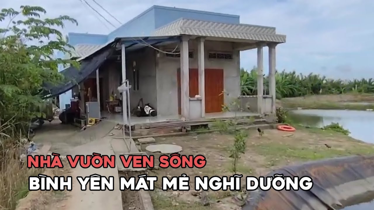 Ms 0973 Nhà vườn ven sông cách quốc lộ 50 chỉ 2 km ở TP Gò Công