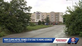 Independence man says hotel turned him away due to his home address