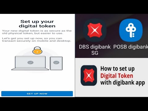 DBS/POSB Digibank App দিয়ে SMS OTP Number দিয়ে Physical Token Set করুন 1 মিনিটে.#POSB_BANK