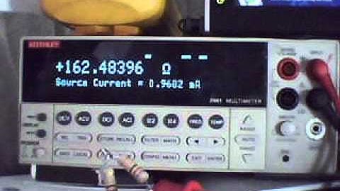 Keithley 2001 digital multimeter demo