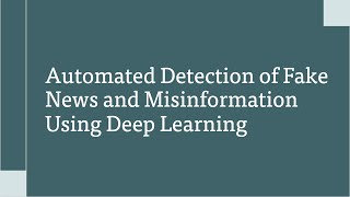 Real vs. Fake: A Deep Learning Approach to News Classification