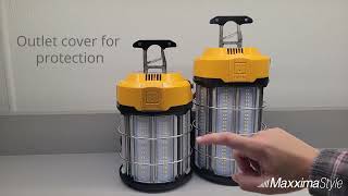 Maxxima High Bay Temporary LED Work Light, Linkable, 5000K Daylight