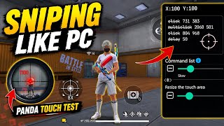 PC LIKE SNIPING ON MOBILE WITH PANDA TOUCH?💀 screenshot 2