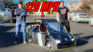 We Built the World's FASTEST ELECTRIC GO-KART (120 MPH) Part List Included *FULL BUILD*