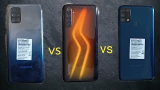 Samsung m31s vs realme 6 pro vs Samsung m31 mobiles