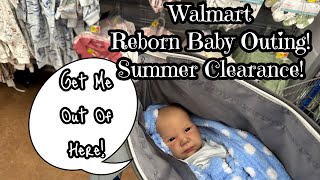 Walmart Reborn Baby Outing With My Reborn Doll Uncle?! Summer Clearance!