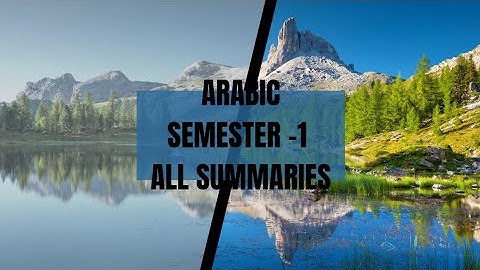Arabic Degree 1st Year 1st Sem| Bcom Bba Bsc Ba| Full summary explanation | Osmania university