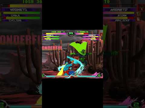 MvC2: Codiac - Magneto 2x Jose Garcia Reset 4x Crossup to Throw 100% Sequence .:1.26.24:.