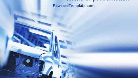 Car Manufacturing PowerPoint Template by PoweredTemplate.com