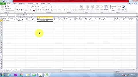 HƯỚNG DẪN NHẬP THÔNG TIN HÀNG HÓA TỪ FILE EXCEL TRÊN PHẦN MỀM QUẢN LÝ HQSOFT