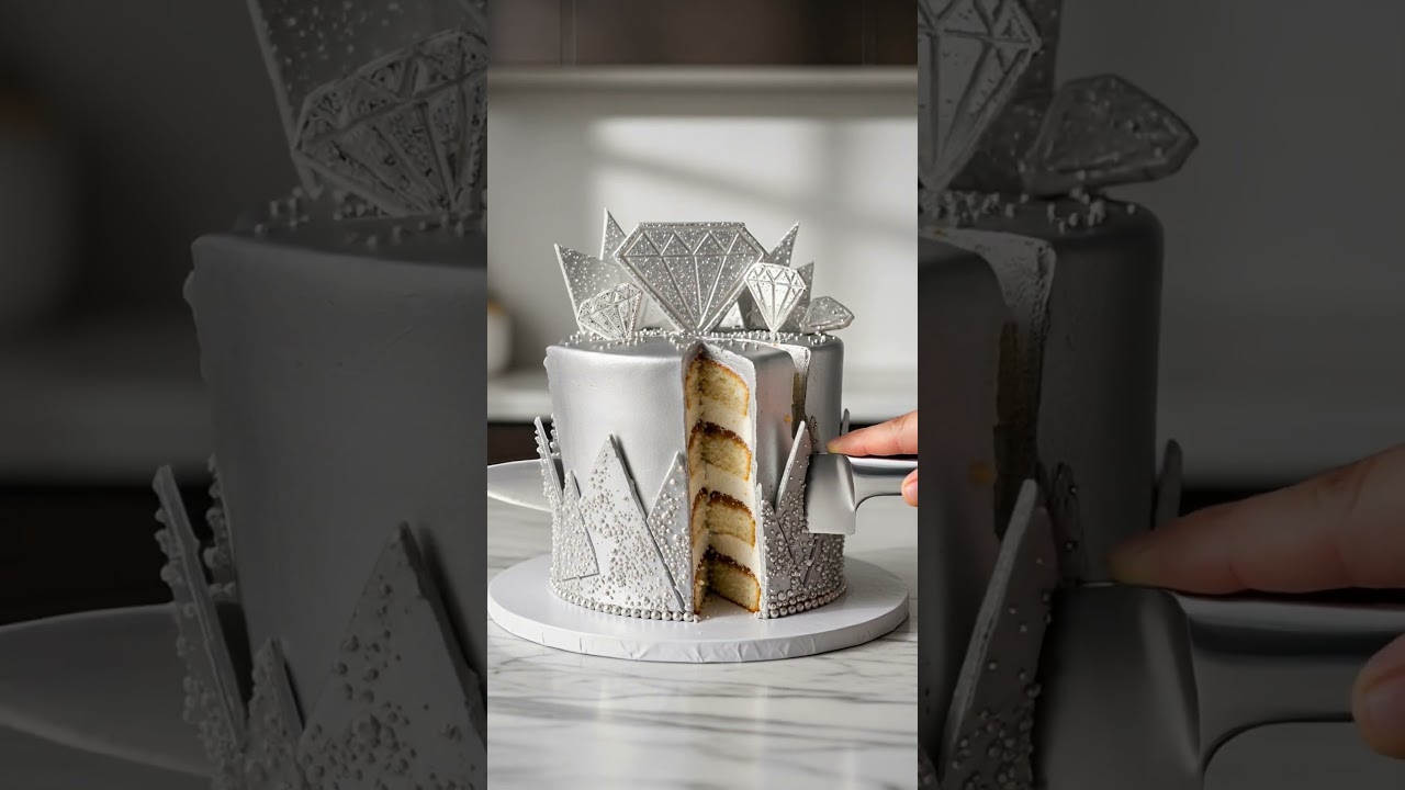 Diamond Cake Cutting ASMR – So Satisfying It Hurts 💎🔪  