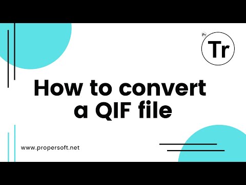 How to convert a QIF file