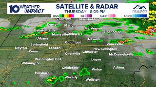 Tracking showers moving out of central Ohio Live radar