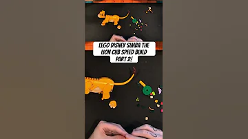 LEGO Disney Simba The Lion Cub Speed Build Part 2 Lego Disney Toys 
