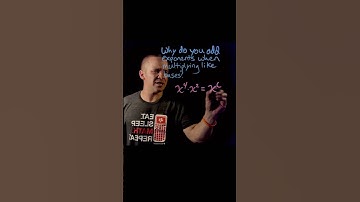 Why do you Add Exponents when Multiplying with Like Bases?! #exponents #maths #algebra #math