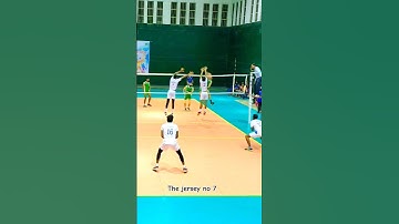 Volleyball Powerful Smash in Double Block🤯🏐#volleyball #volleyballshorts #indianvolleyball #viral