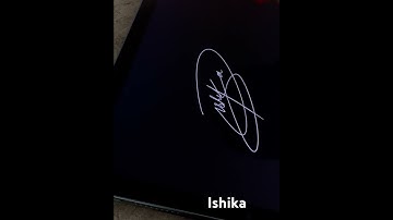 Signature style “Ishika”✍🏻💙Comment your name! #signature