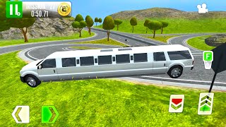 White Limo Car Driving Simulator - Highway Gas Station Service - Android Gameplay