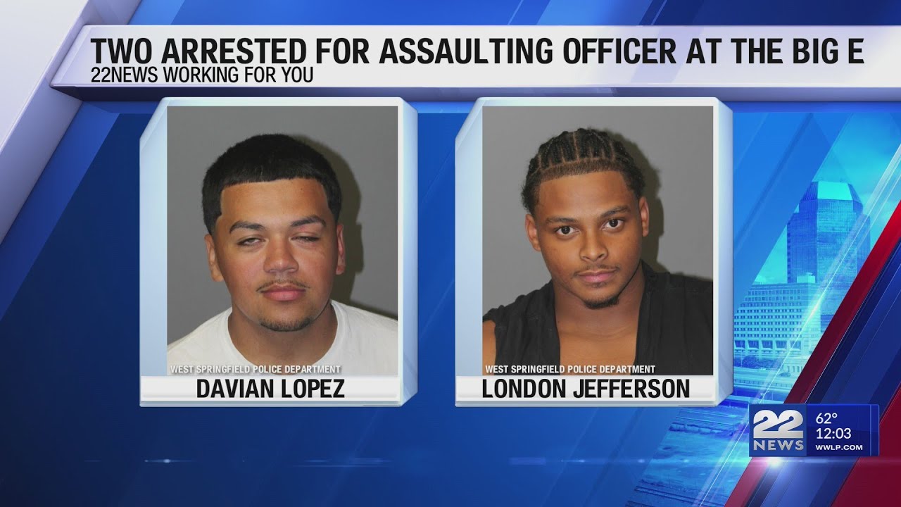 Two arrested for assaulting officer at The Big E - YouTube