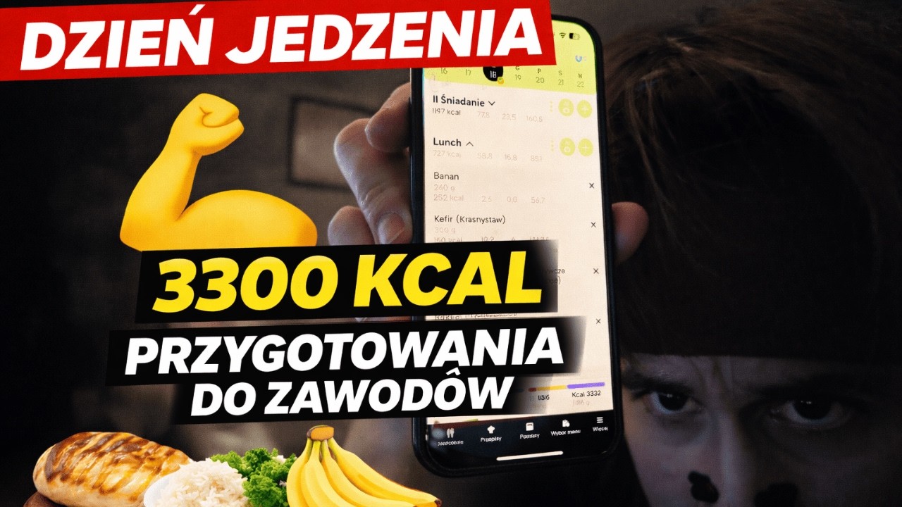 Dzień jedzenia, by utrzymać wagę na zawody PLTRAW | Droga do totala 700 #5