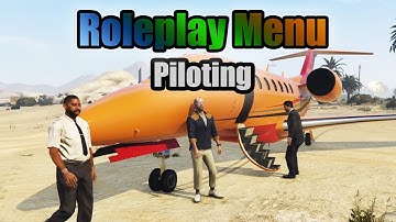 GTA 5 Mod | Roleplay Menu 1.3 - Airplane/Helicopter Private Pilot