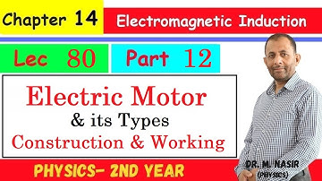 Electric Motor & its types |Construction & Working |Ch#14(Part 12) |Physics-II |Prof.M.Nasir |LEC#80