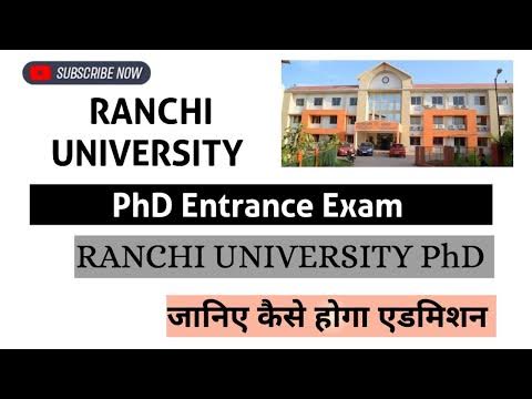 mathematics syllabus of phd in ranchi university