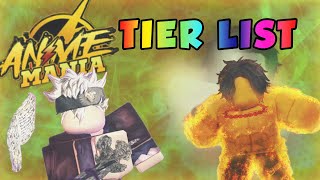 TIER LIST ATUALIZADA!!! QUAIS OS MELHORES LENDARIOS E MITICOS!!! ⚡️ANIME  MANIA⚡️ ROBLOX #36 