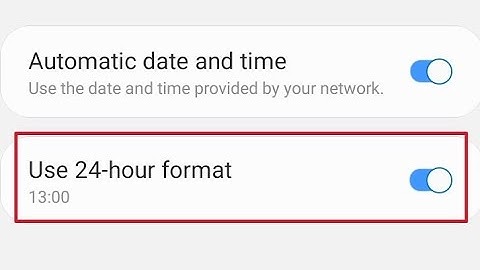 How to set 12 hour time format on Samsung A20,A30,A50,A70,A10 and others