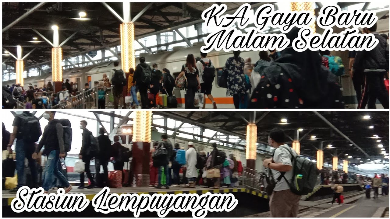 MBLUDAK!!Penumpang KA Gaya Baru Malam Selatan Yang Naik Dari ...