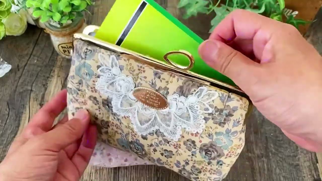 リバティキルトがま口キット - YouTube