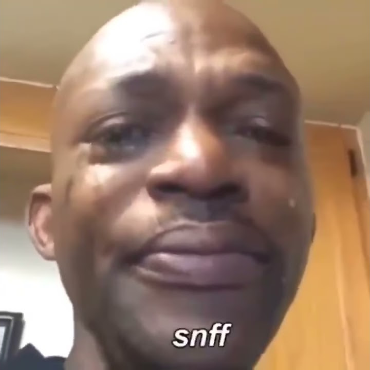 Black man crying