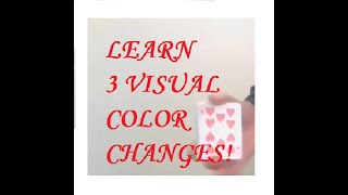 Learn Card Tricks - 3 NEW Expert Visual Color Changes