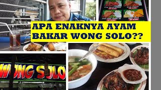Mampir makan di rumah makan ayam bakar wong solo setelah seharian melakukan perjalanan. 