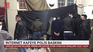 İnternet Kafeye Poli̇s Baskini