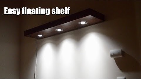 Floating Shelf With Recessed L.E.D Lighting.