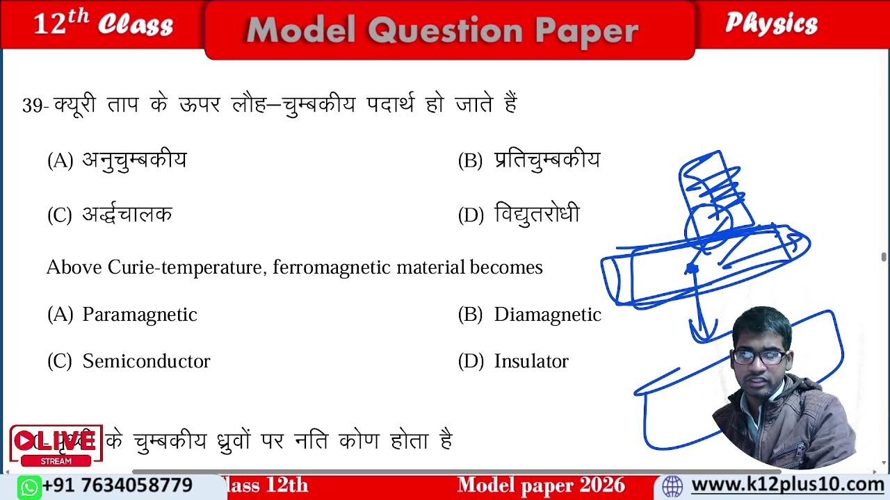 Class 12th Physics Model Paper