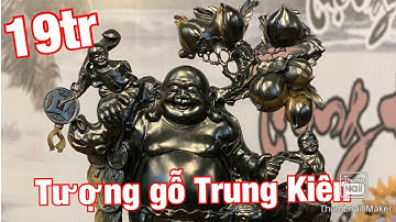 Báo giá 2 tác phẩm phật di lạc gỗ mun sừng