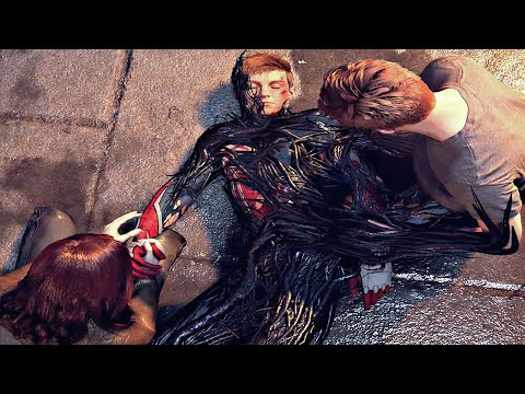 Spider-Man 2 Peter Dies & Venom Revives Him Symbiote Transformation Scene 2023 (PS5) 4K 60FPS