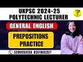 UKPSC Polytechnic Lecturer Preposition Practice | General English | #polytechniclecturer